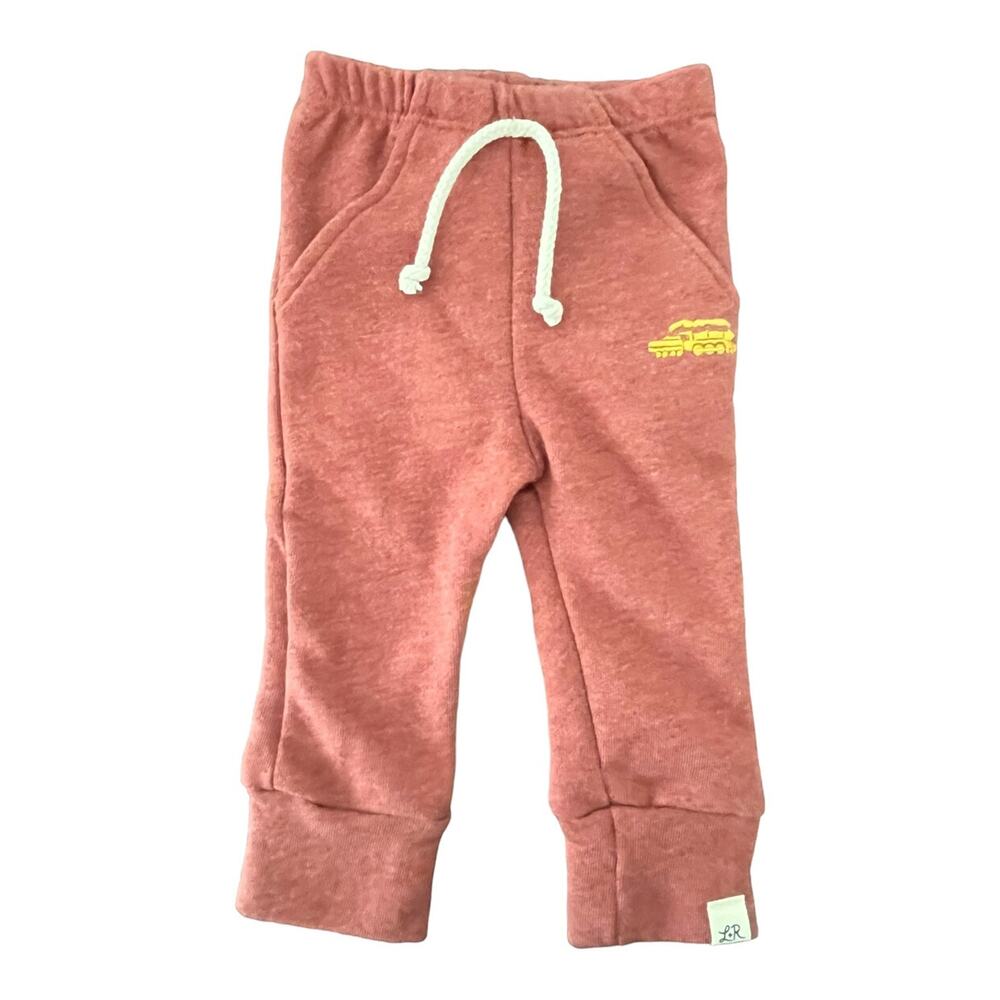 Lulu + Roo NWT Red “Polar Express” Joggers. 0-3 Months
